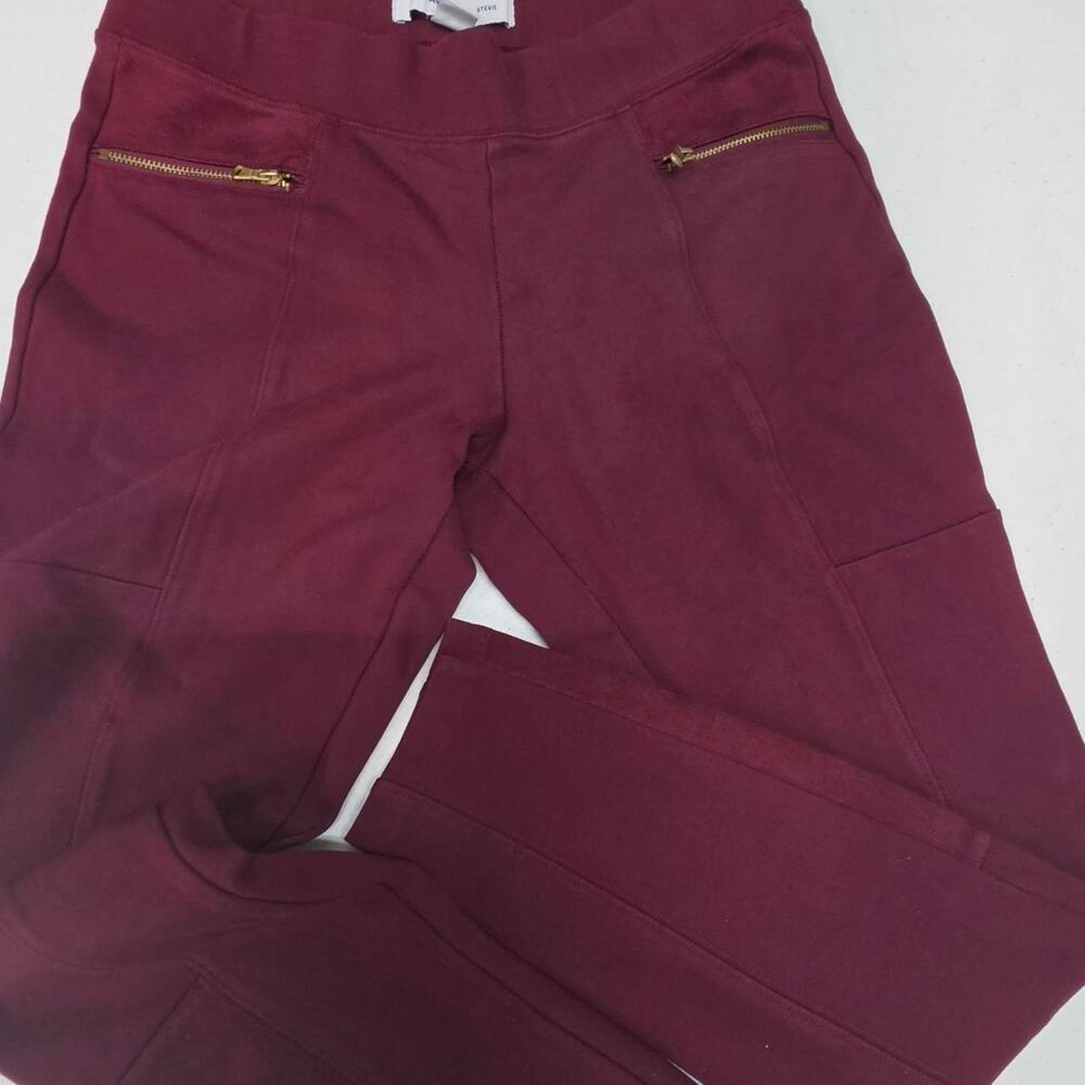 Old navy burgundy high waisted zip up